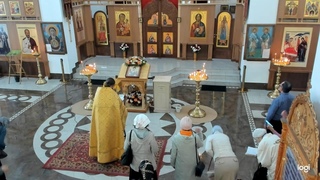 Богослужение  в храме свв. Косьмы и Дамиана г.