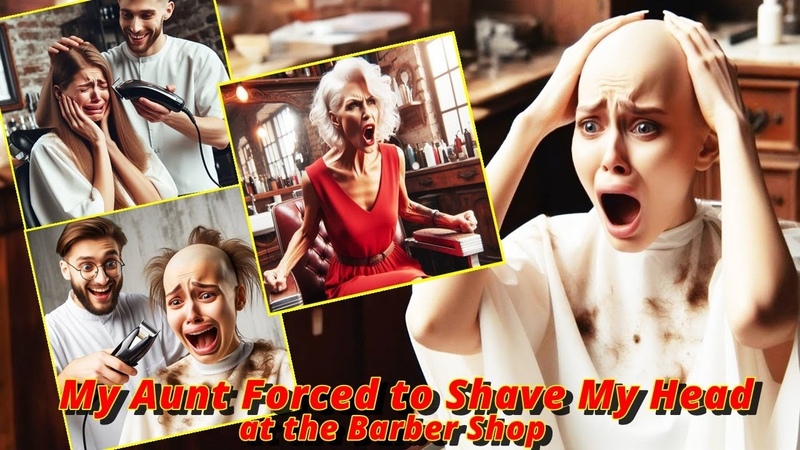 Haircut Stories My Aunt Forced to Shave My Head for at the Barber Shop 1: headshave buzz cut