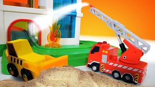 Aprenda mais sobre os veculos de construo! Novo vdeo com carrinhos de brinquedo para crianas